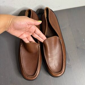 Tod’s Loafers -Brown Leather Slip-On Driving Shoes Penny Loafers